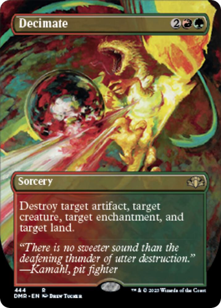 Decimate (Borderless) (444) [Dominaria Remastered] [Borderless]
