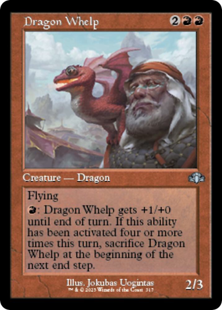 Dragon Whelp (Retro Frame) (317) [Dominaria Remastered]