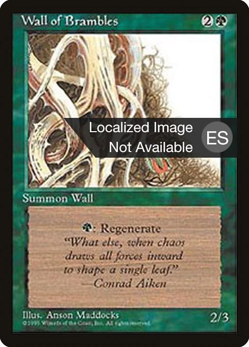 Wall of Brambles (282) [Fourth Edition Foreign Black Border]