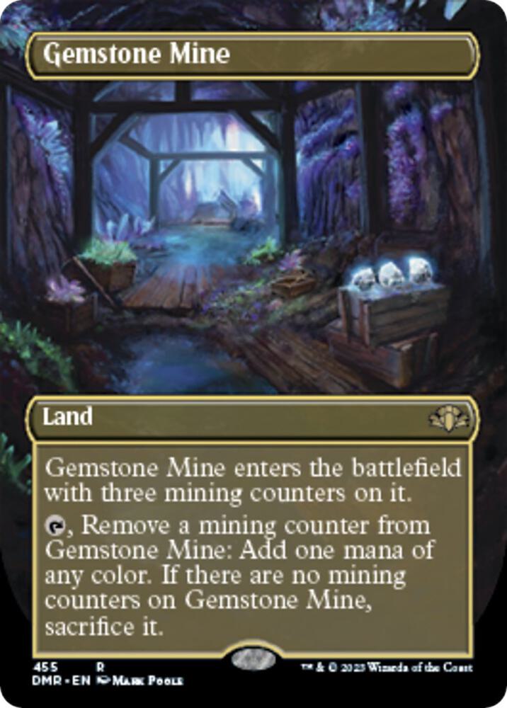 Gemstone Mine (Borderless) (455) [Dominaria Remastered] [Borderless]