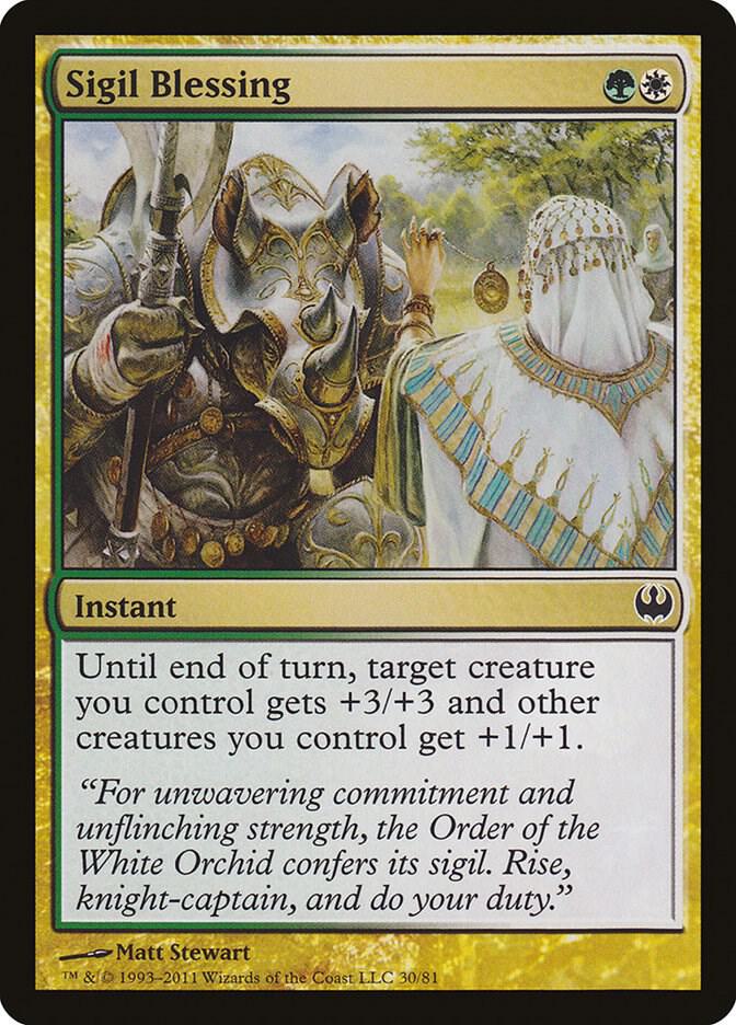 Sigil Blessing (30) [Duel Decks: Knights vs. Dragons]