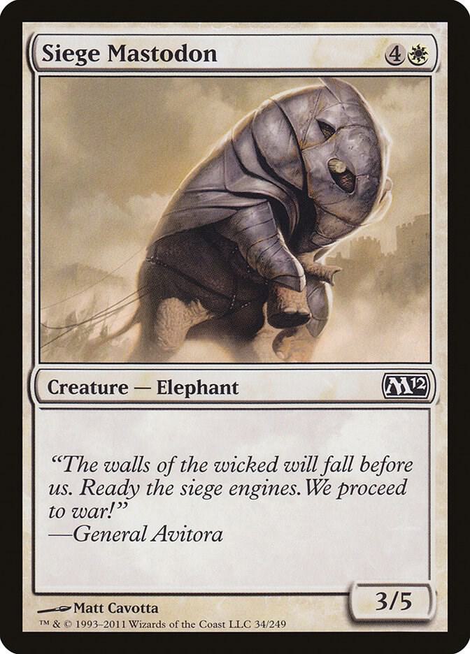 Siege Mastodon (34) [Magic 2012]