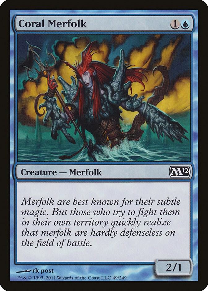 Coral Merfolk (49) [Magic 2012]