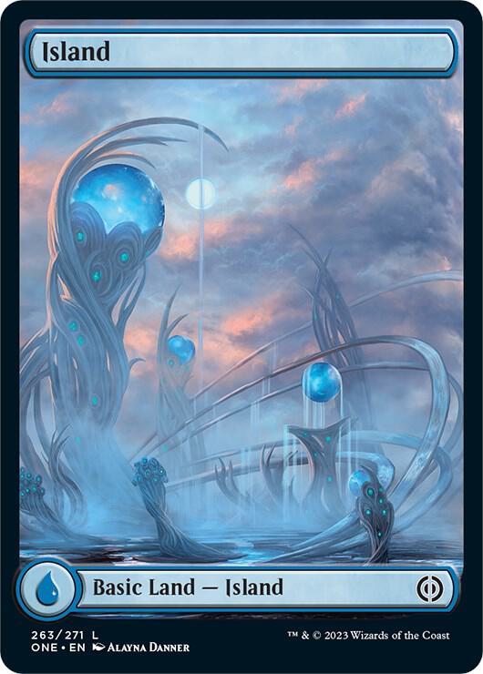 Island (263) - Full Art [Phyrexia: All Will Be One]