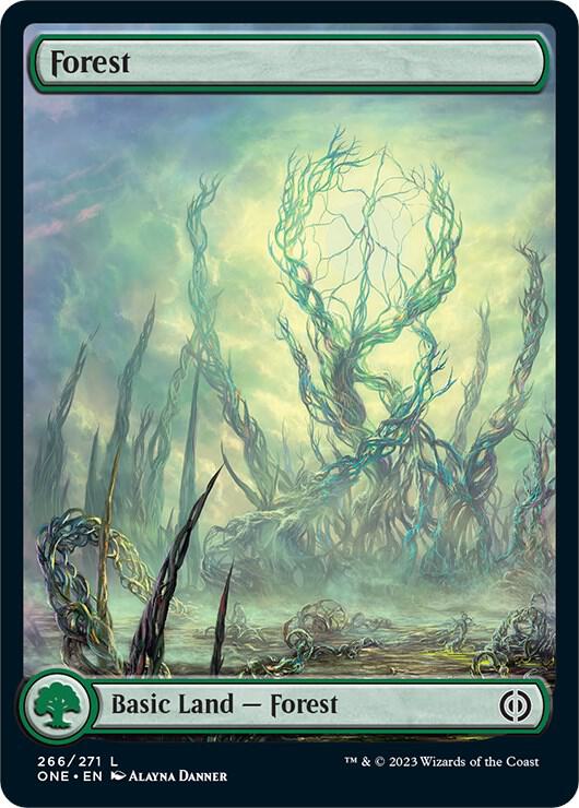 Forest (266) - Full Art [Phyrexia: All Will Be One]