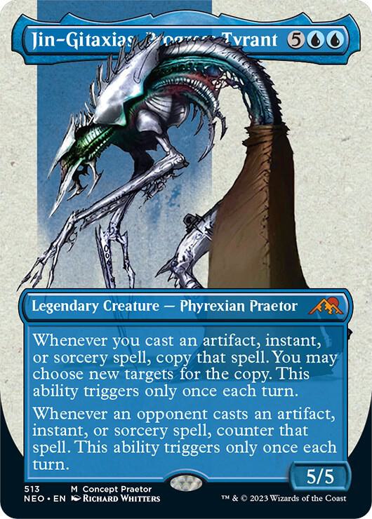 Jin-Gitaxias, Progress Tyrant (Concept Praetor) (513) [Phyrexia: All Will Be One] [Borderless]