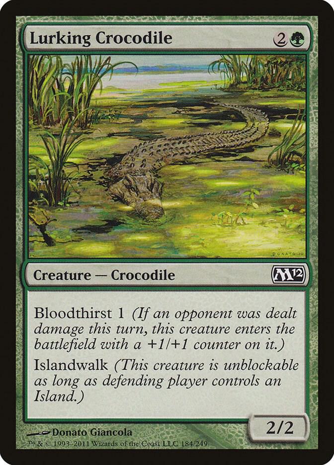 Lurking Crocodile (184) [Magic 2012]