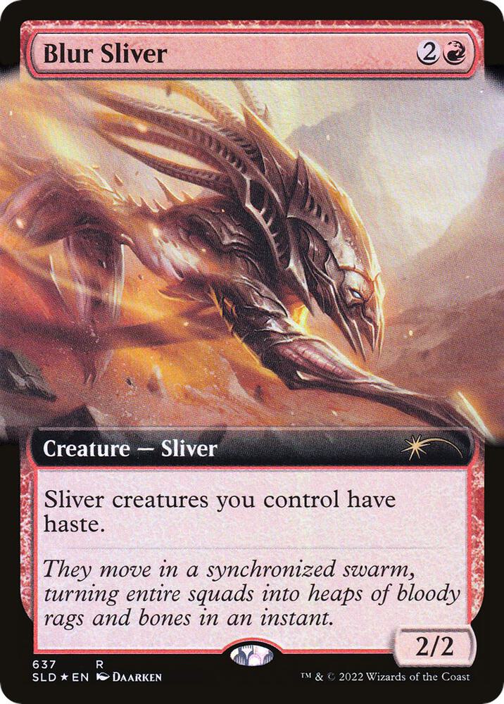 Blur Sliver (Extended Art) (637) [Secret Lair Drop] [Extended Art]