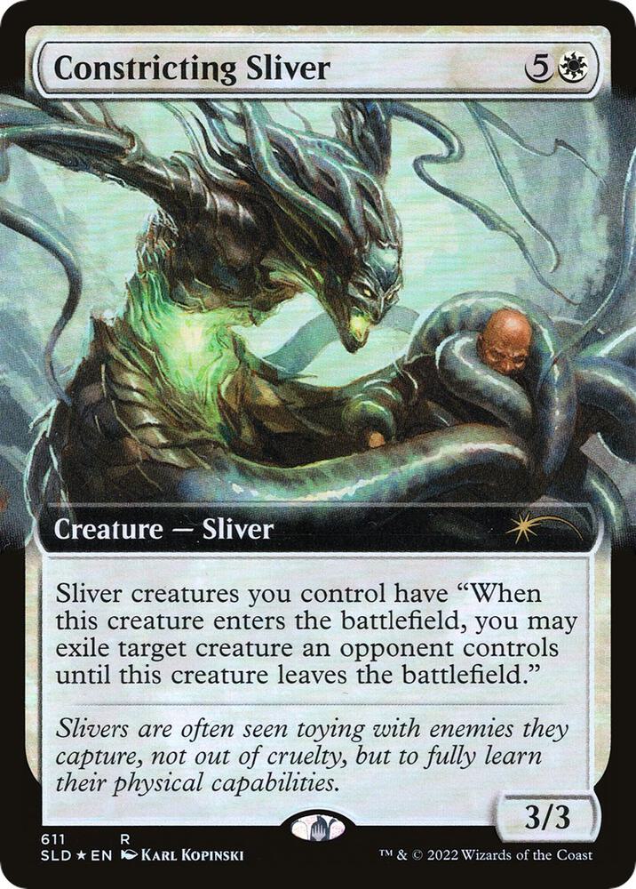 Constricting Sliver (Extended Art) (611) [Secret Lair Drop] [Extended Art]