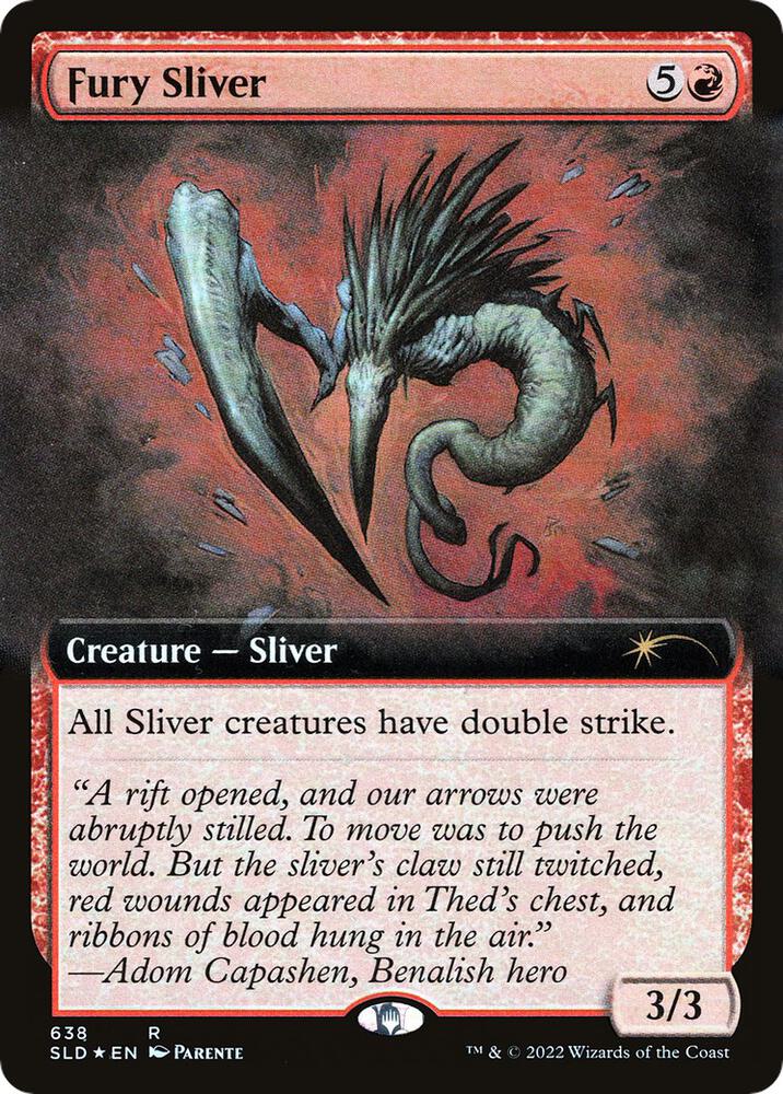 Fury Sliver (Extended Art) (638) [Secret Lair Drop] [Extended Art]