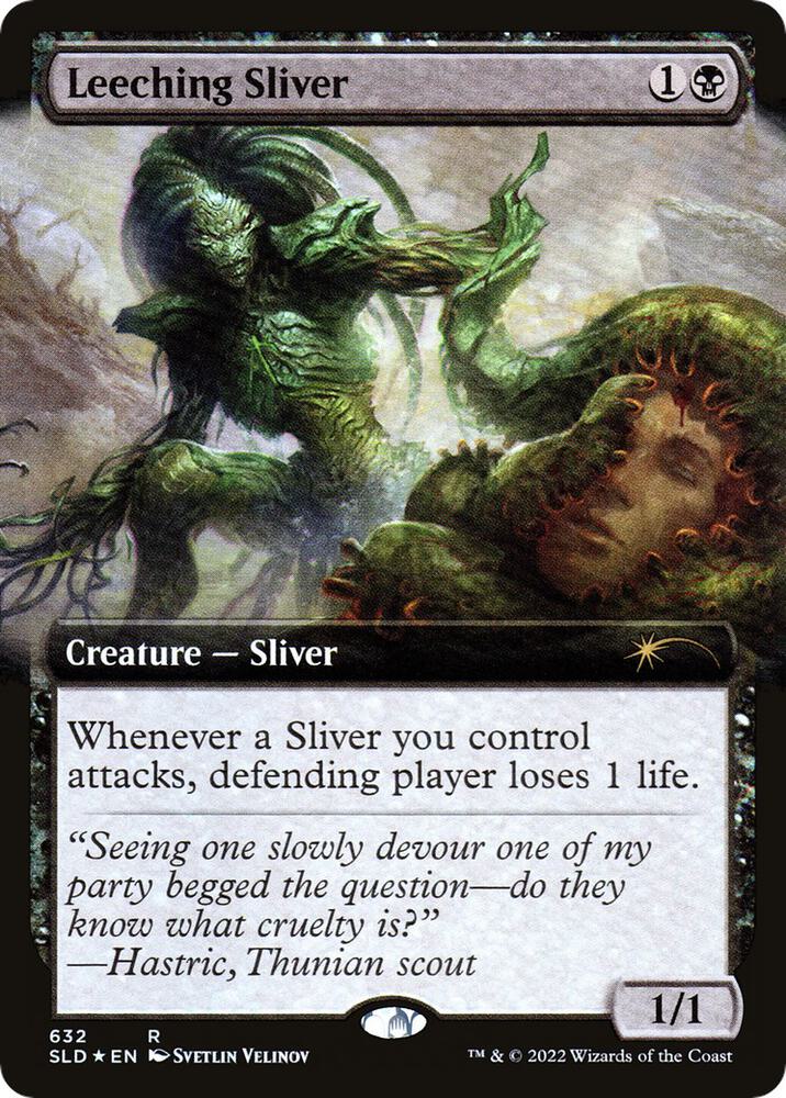 Leeching Sliver (Extended Art) (632) [Secret Lair Drop] [Extended Art]