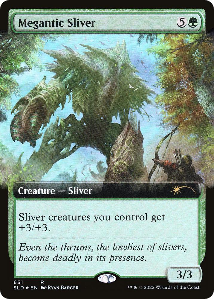 Megantic Sliver (Extended Art) (651) [Secret Lair Drop] [Extended Art]