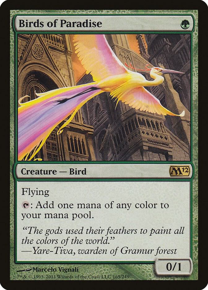 Birds of Paradise (165) [Magic 2012]