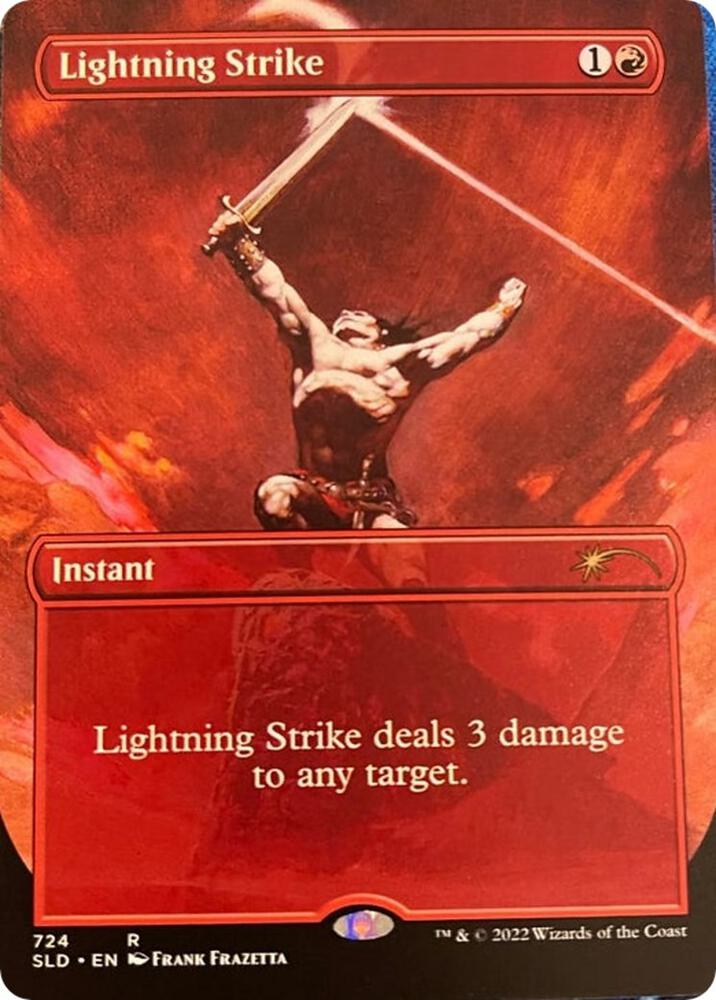 Lightning Strike (724) [Secret Lair Drop] [Borderless]