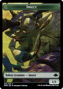 Insect // Sheep Double-Sided Token (10 // 12) [Dominaria Remastered]