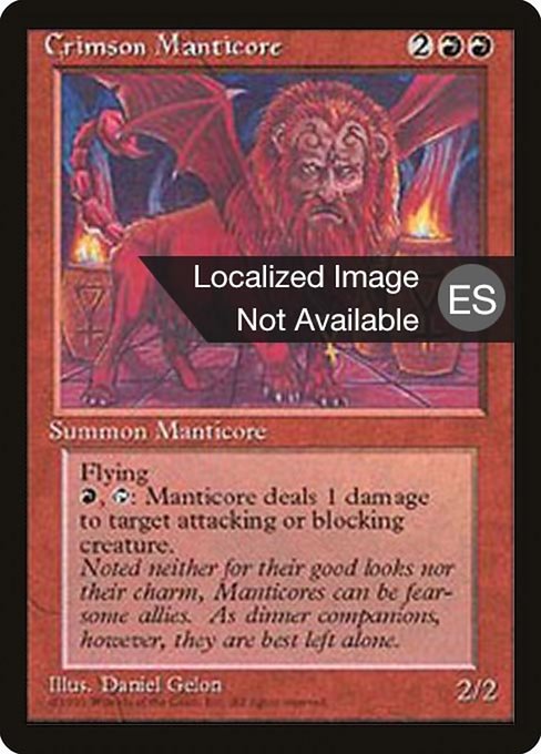 Crimson Manticore (183) [Fourth Edition Foreign Black Border]