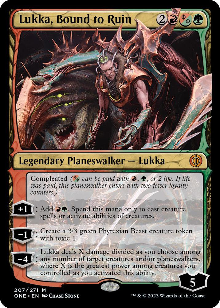 Lukka, Bound to Ruin (207) [Phyrexia: All Will Be One]