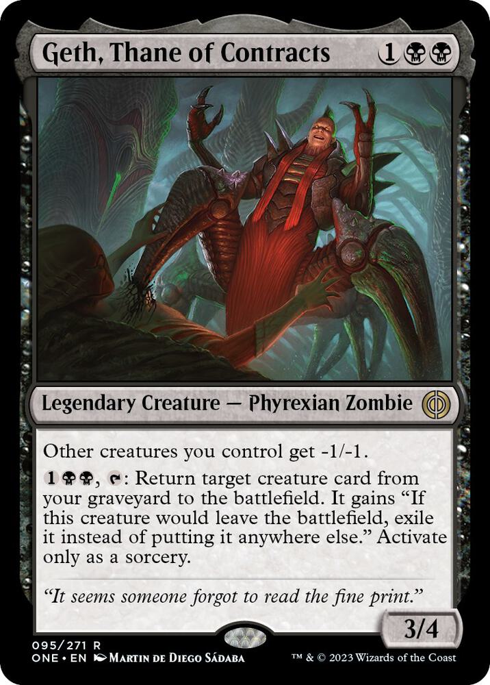 Geth, Thane of Contracts (95) [Phyrexia: All Will Be One]
