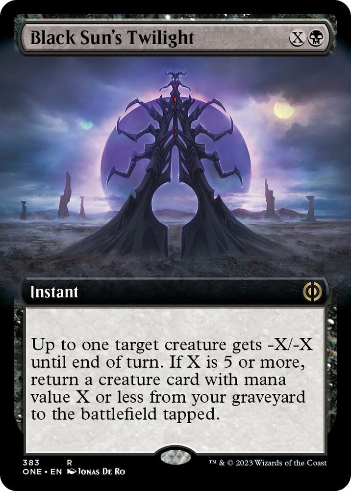 Black Sun's Twilight (Extended Art) (383) [Phyrexia: All Will Be One] [Extended Art]