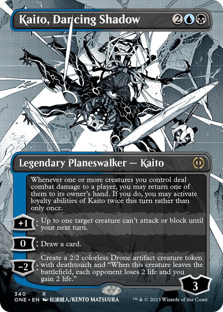 Kaito, Dancing Shadow (Borderless) (340) [Phyrexia: All Will Be One] [Showcase, Borderless]