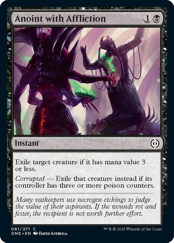 Anoint with Affliction (81) [Phyrexia: All Will Be One]