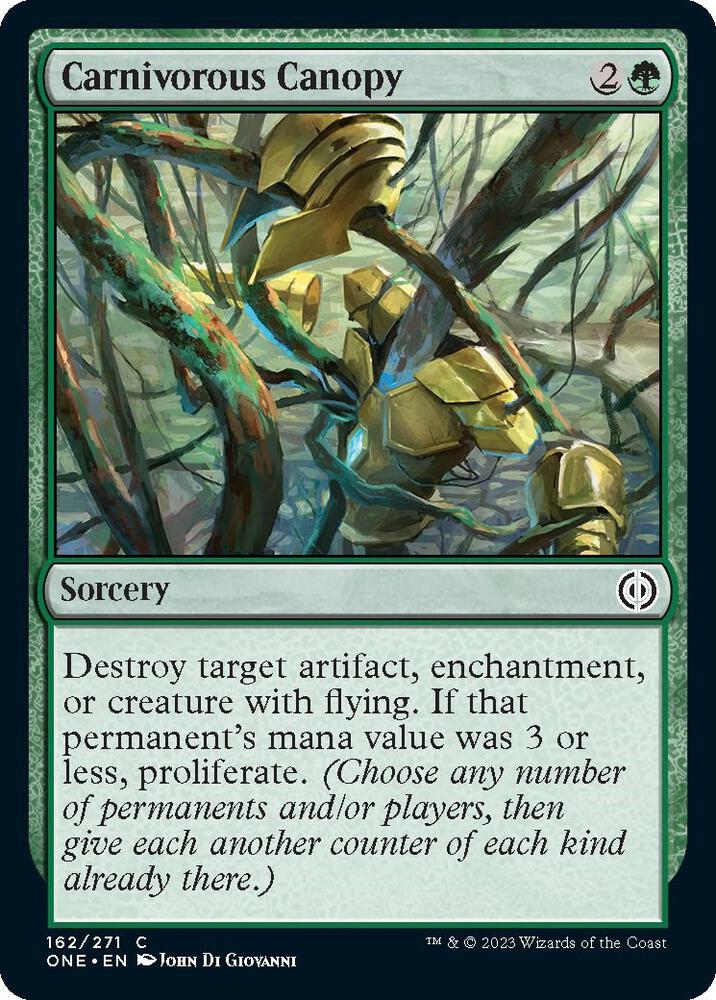 Carnivorous Canopy (162) [Phyrexia: All Will Be One]