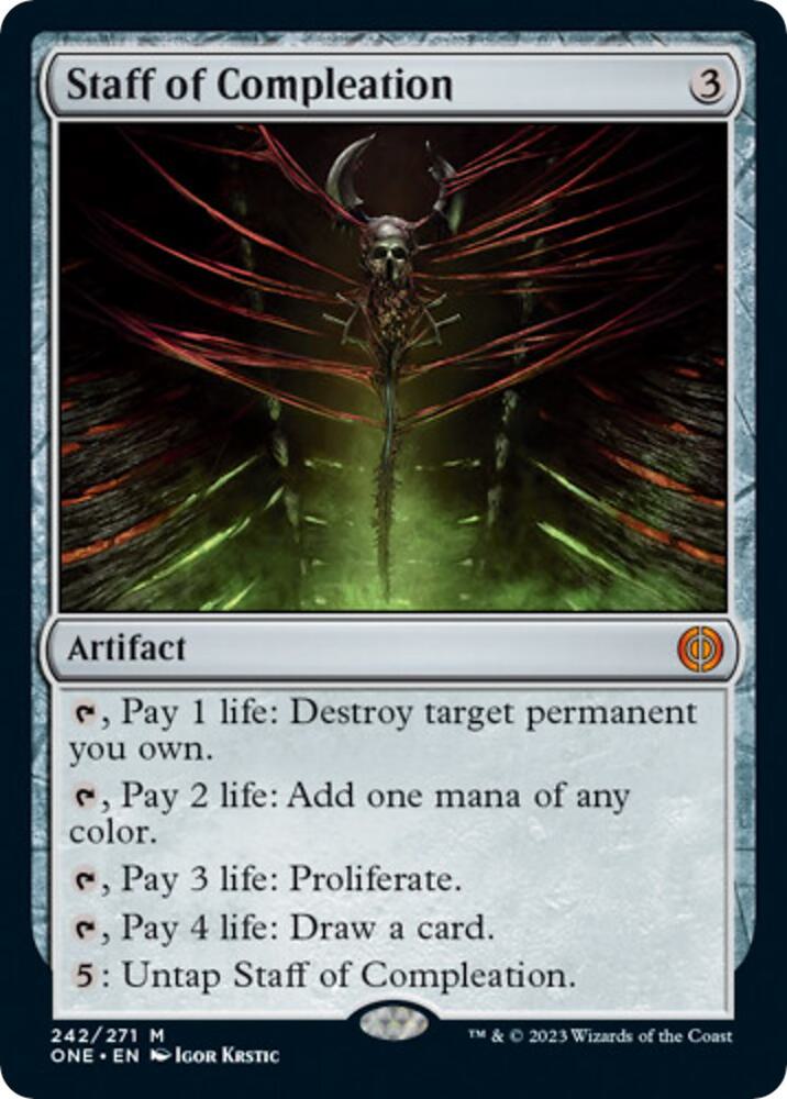 Staff of Compleation (242) [Phyrexia: All Will Be One]