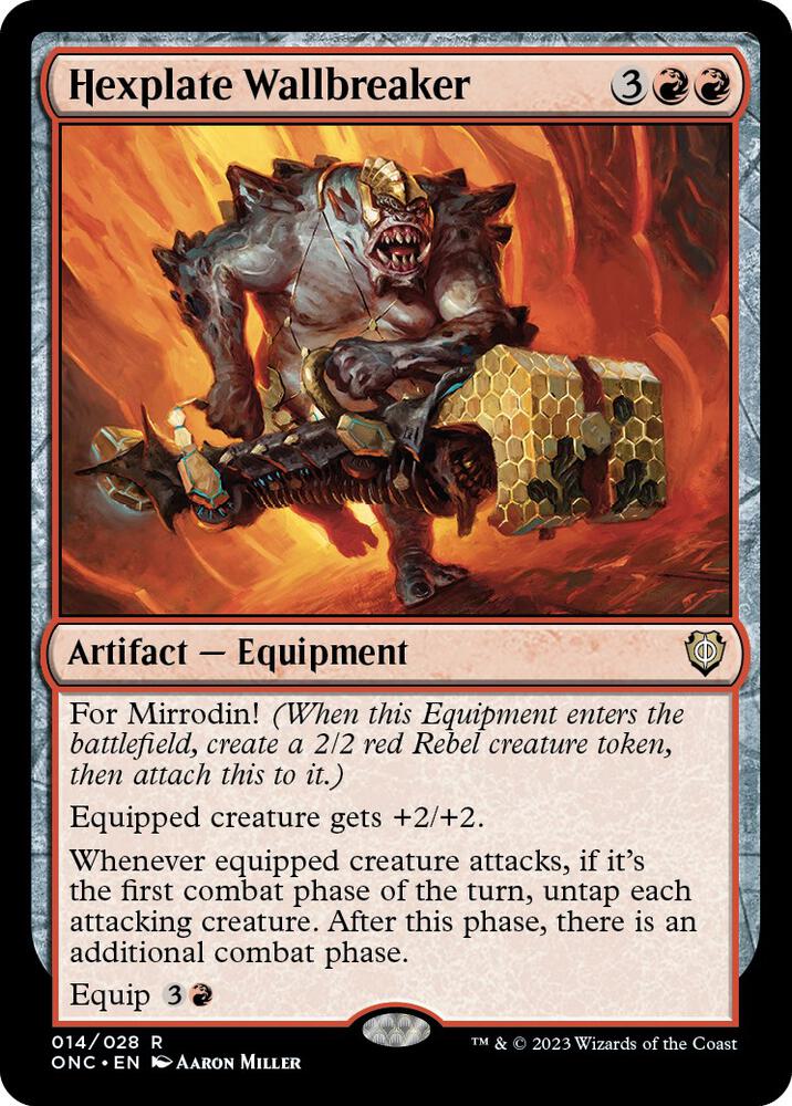 Hexplate Wallbreaker (14) [Phyrexia: All Will Be One Commander]