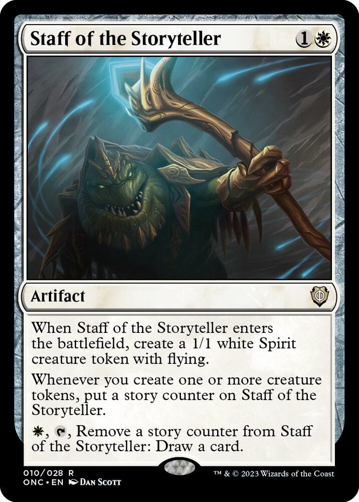 Staff of the Storyteller (10) [Phyrexia: All Will Be One Commander]