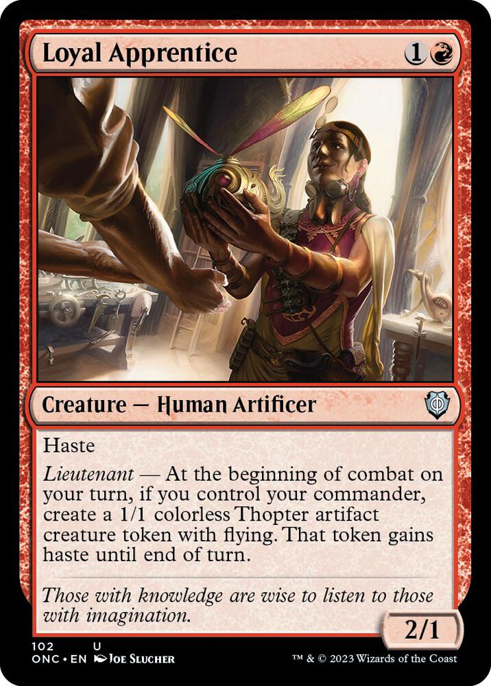 Loyal Apprentice (102) [Phyrexia: All Will Be One Commander]