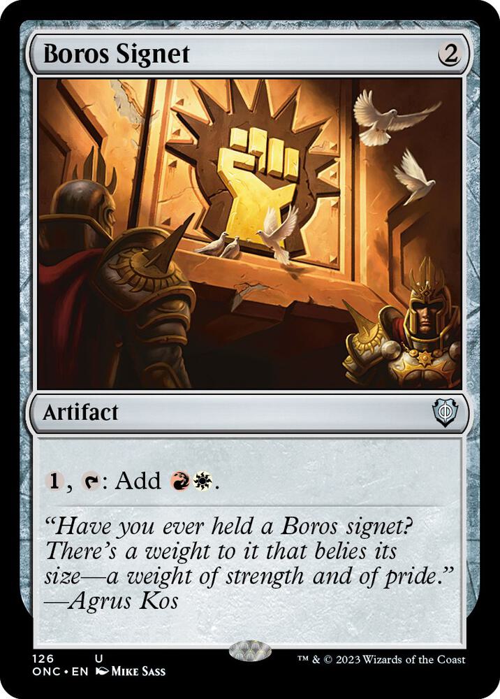 Boros Signet (126) [Phyrexia: All Will Be One Commander]