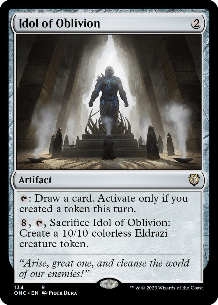 Idol of Oblivion (134) [Phyrexia: All Will Be One Commander]