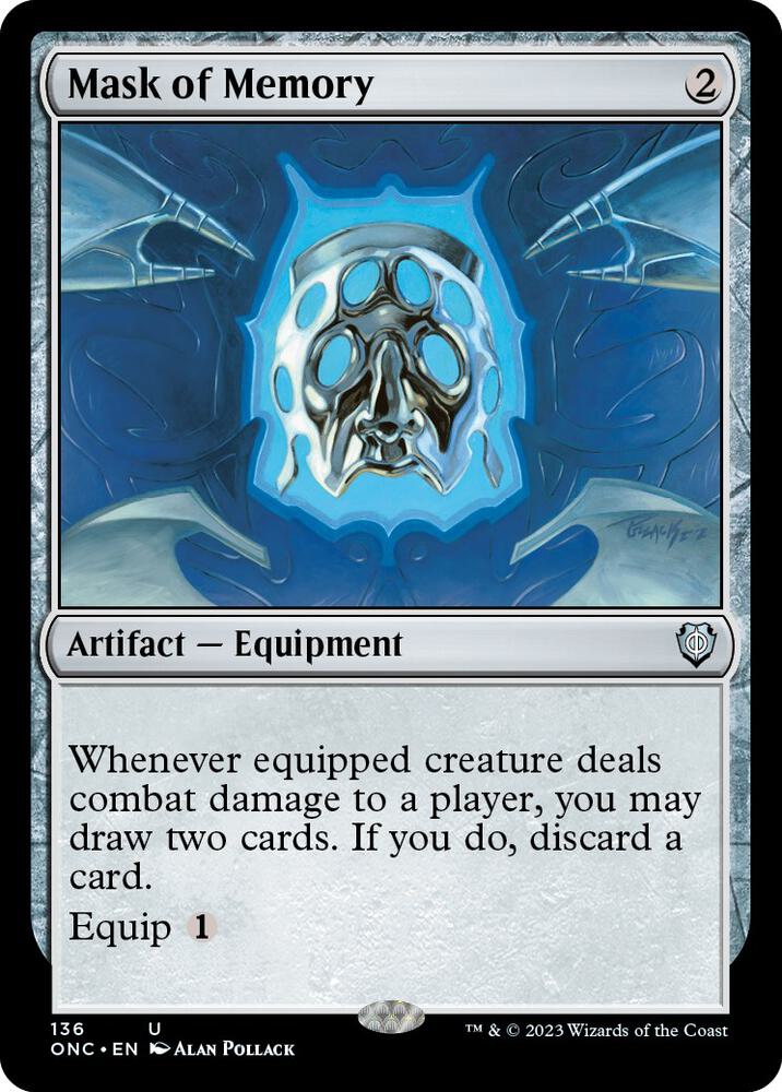 Mask of Memory (136) [Phyrexia: All Will Be One Commander]