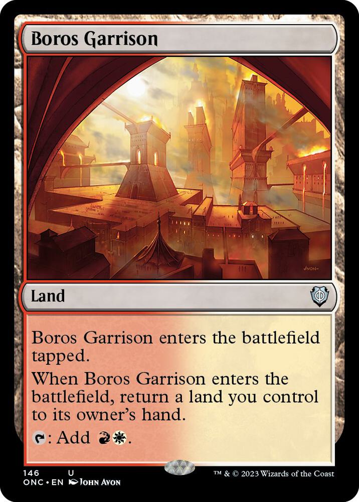 Boros Garrison (146) [Phyrexia: All Will Be One Commander]