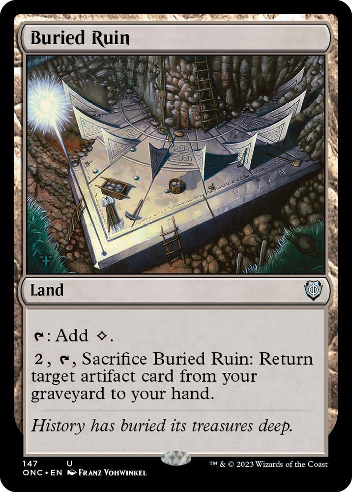 Buried Ruin (147) [Phyrexia: All Will Be One Commander]
