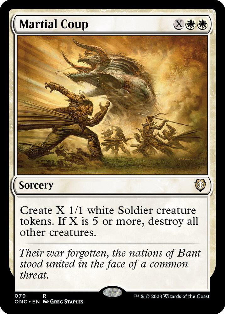 Martial Coup (79) [Phyrexia: All Will Be One Commander]