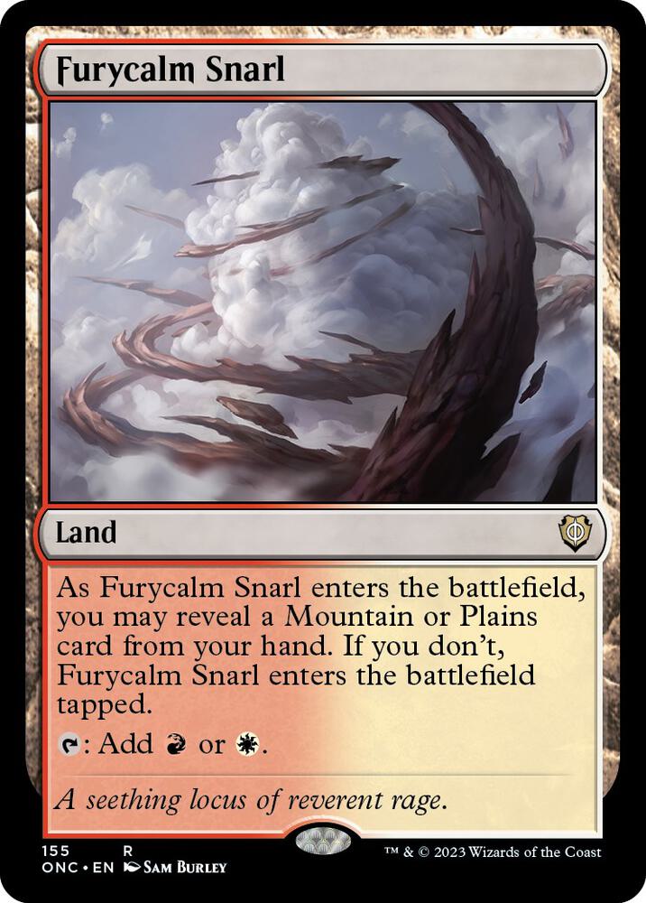 Furycalm Snarl (155) [Phyrexia: All Will Be One Commander]