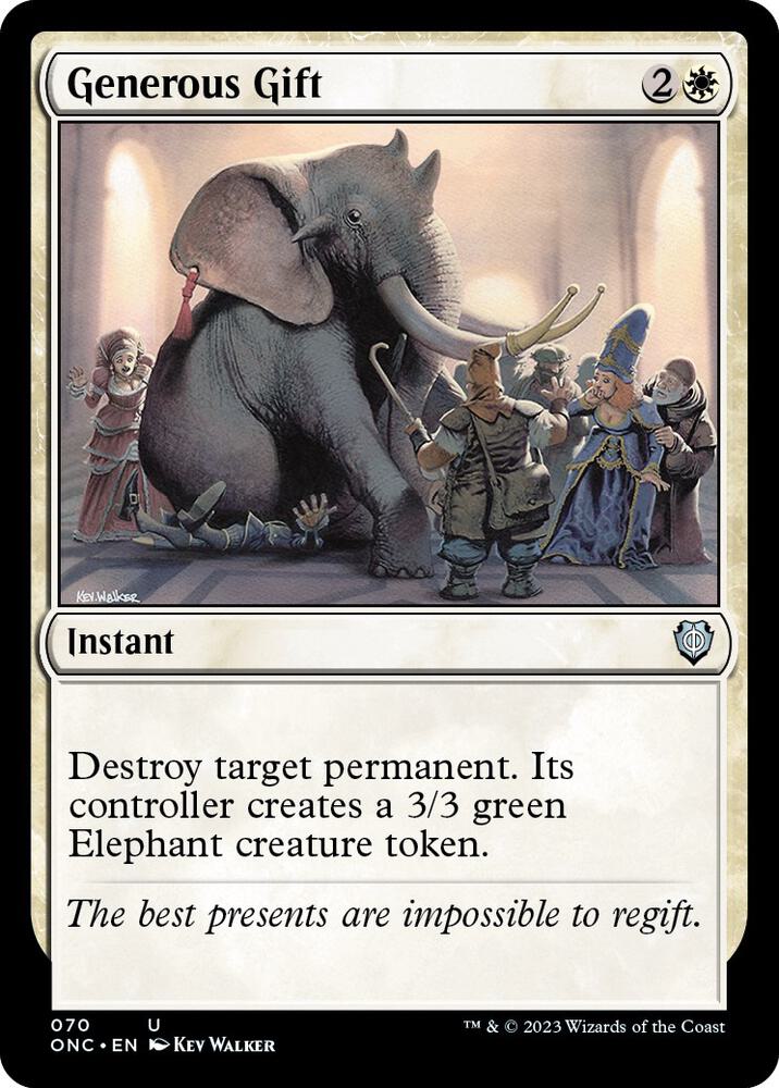 Generous Gift (70) [Phyrexia: All Will Be One Commander]
