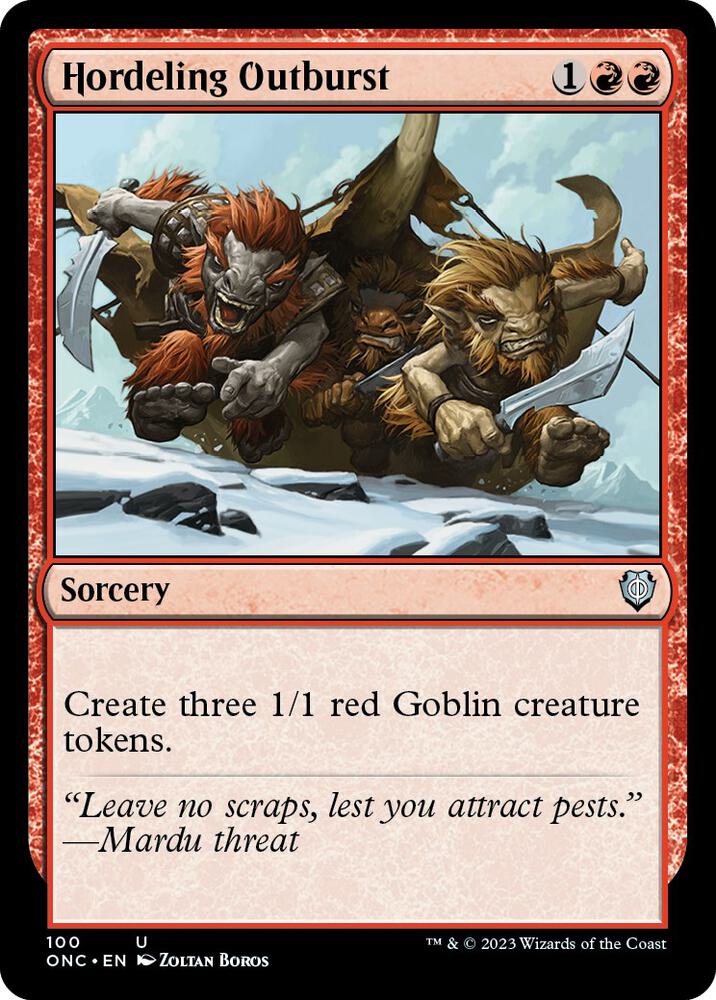 Hordeling Outburst (100) [Phyrexia: All Will Be One Commander]