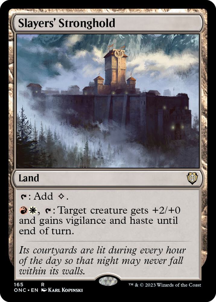 Slayers' Stronghold (165) [Phyrexia: All Will Be One Commander]