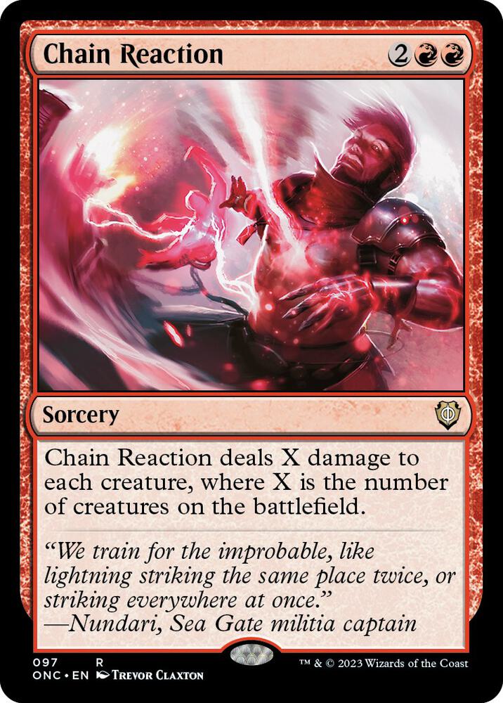 Chain Reaction (97) [Phyrexia: All Will Be One Commander]