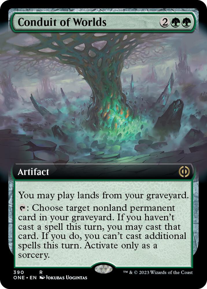 Conduit of Worlds (Extended Art) (390) [Phyrexia: All Will Be One] [Extended Art]