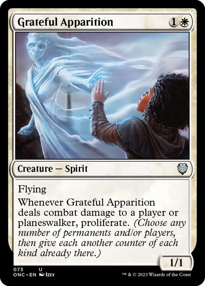Grateful Apparition (73) [Phyrexia: All Will Be One Commander]