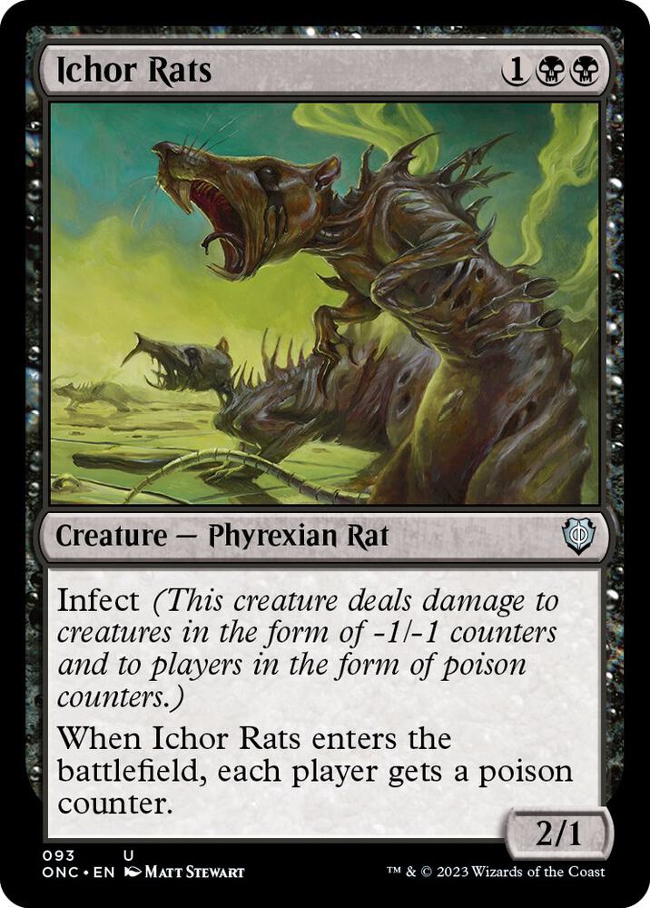 Ichor Rats (93) [Phyrexia: All Will Be One Commander]