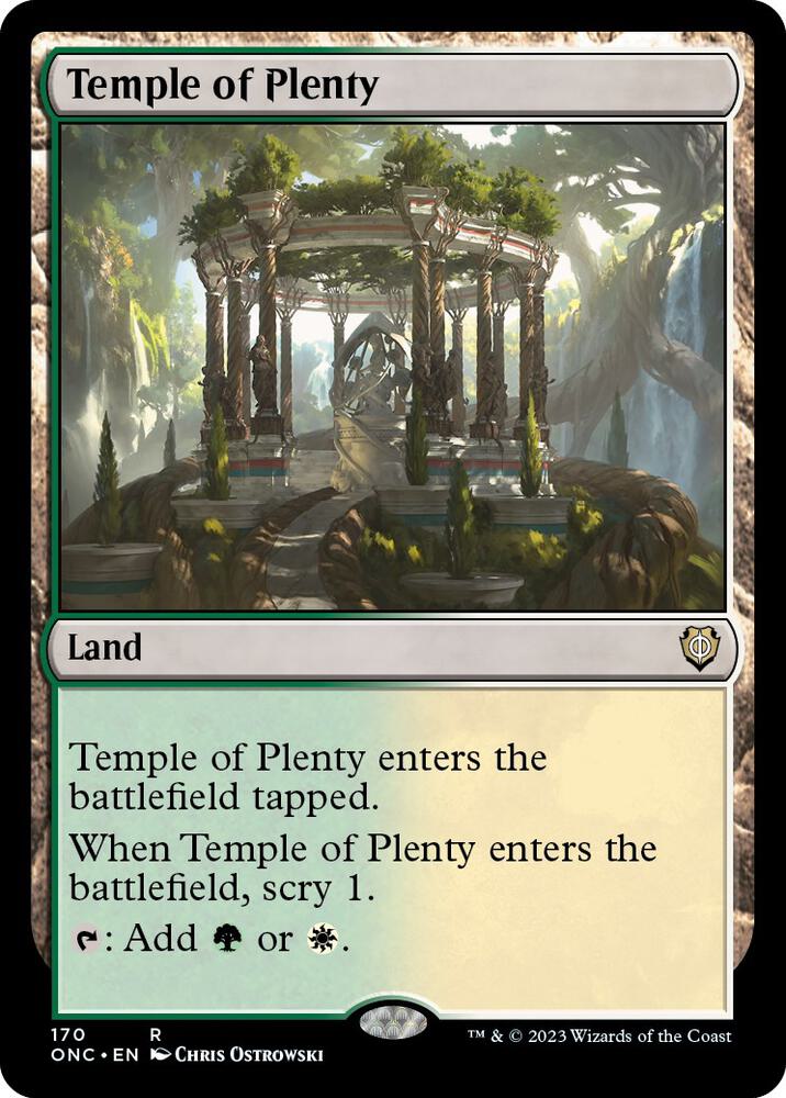 Temple of Plenty (170) [Phyrexia: All Will Be One Commander]