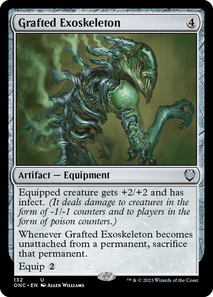 Grafted Exoskeleton (132) [Phyrexia: All Will Be One Commander]