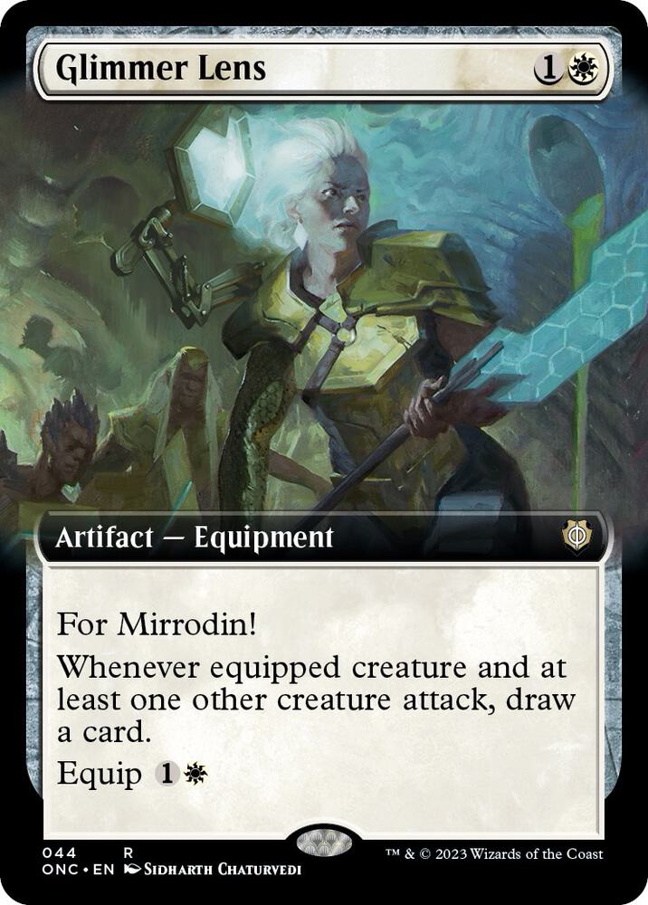 Glimmer Lens (Extended Art) (44) [Phyrexia: All Will Be One Commander] [Extended Art]