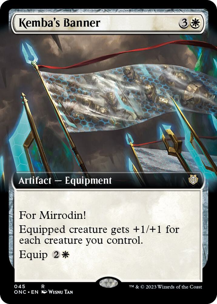 Kemba's Banner (Extended Art) (45) [Phyrexia: All Will Be One Commander] [Extended Art]