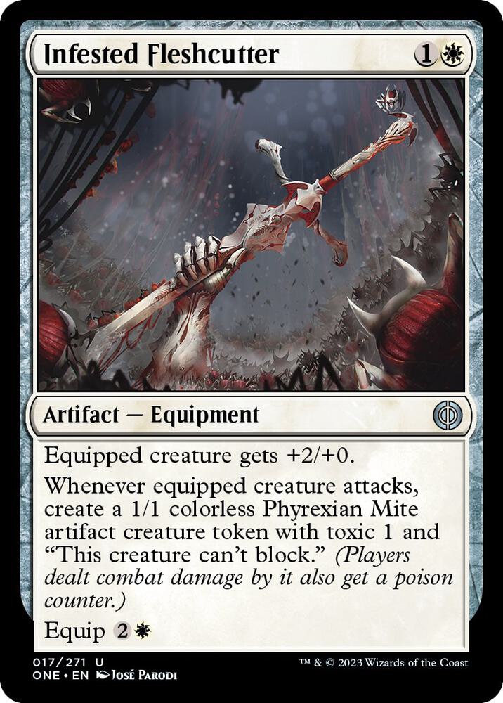 Infested Fleshcutter (17) [Phyrexia: All Will Be One]