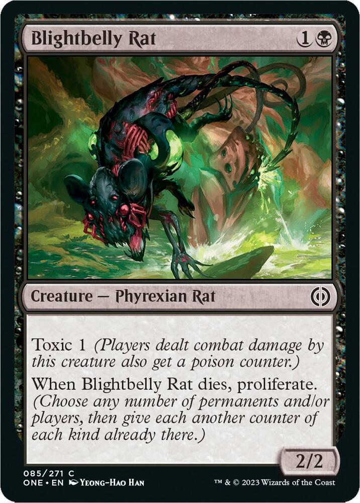Blightbelly Rat (85) [Phyrexia: All Will Be One]